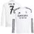 Camisa Real Madrid Home 24/25 Vini Jr. 7 Torcedor Manga Longa Masculina - Branco
