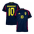 Camisa Seleção Suécia Away 24/25 Ibrahimović 10 Torcedor Masculina - Marinho