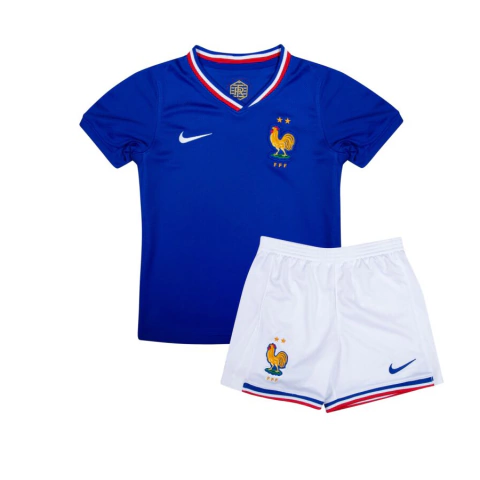 Kit Infantil Seleção França Home 24/25 sn° Torcedor - Azul