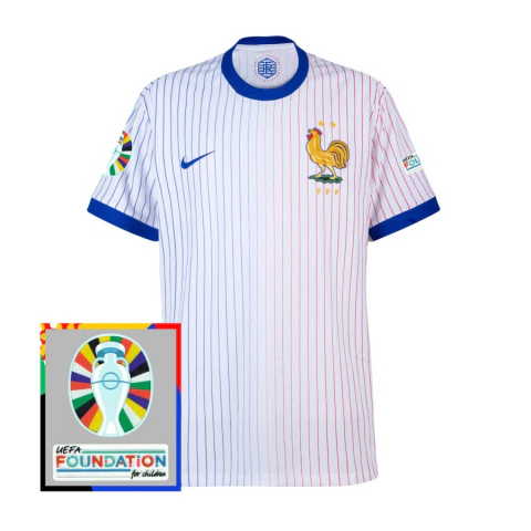 Camisa Seleção França Away 24/25 Patch Euro s/n° Torcedor Masculina - Branco