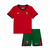 Kit Infantil Seleção Portugal Home 24/25 sn° Torcedor - Vermelho
