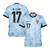 Camisa Seleção Portugal Away 24/25 R.Leão 17 Torcedor Masculina - Azul Claro