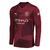 Camisa Manchester City Away 24/25 s/nº Torcedor Manga Longa Masculina - Bordô