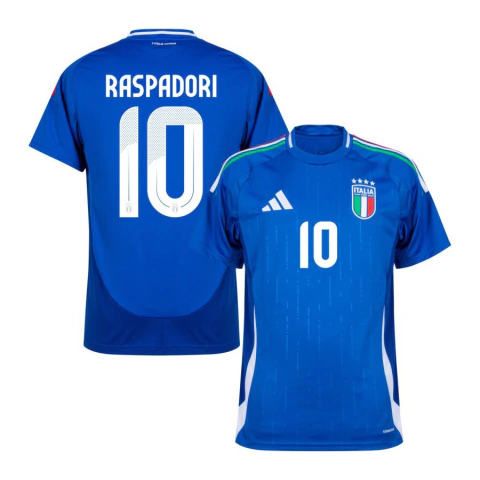 Camisa Seleção Itália Home 24/25 Raspadori 10 Torcedor Masculino - Azul