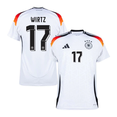 Camisa Seleção Alemanha Home 24/25 Wirtz 17 Torcedor Masculino - Branco