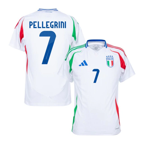 Camisa Seleção Itália Away 24/25 Pellegrini 7 Torcedor Masculino - Branco