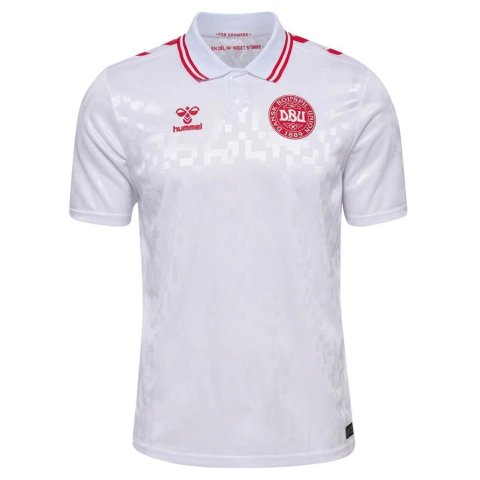 Camisa Seleção Dinamarca Away 24/25 s/nº Masculina - Branco