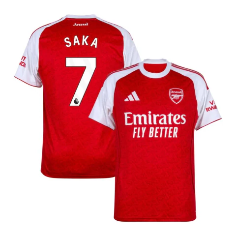 Camisa The Gunners Home 25/26 Saka 7 - comprar online