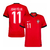 Camisa Seleção Portugal Home 24/25 João Félix 11 Torcedor Masculina - Vermelho