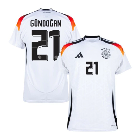 Camisa Seleção Alemanha Home 24/25 Gündoğan 21 Torcedor Masculino - Branco