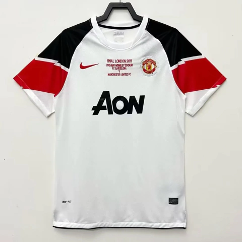 Camisa Retro Manchester United Away 2010/11 Branco