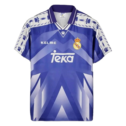 Camisa Retro Real Madrid Away 96/97 Azul