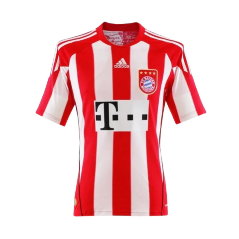 Camisa Retro Bayern de Munique Home 2010 Vermelho e Branco