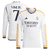 Camisa Real Madrid Home 23/24 Vini Jr. 7 Torcedor Manga Longa Masculina - Branco