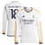 Camisa Real Madrid Home 23/24 Tchouaméni 18 Torcedor Manga Longa Masculina - Branco