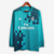 Camisa Retro Real Madrid Third 17/18 Azul Manga Longa