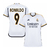 Camisa Real Madrid Home 23/24 Ronaldo 9 Torcedor Masculino - Branco (Personalização Ídolo)