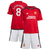 Kit Infantil Manchester United Home 23/24 B.Fernandes 8 - Vermelho