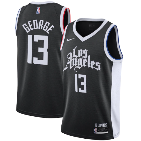 Jersey LA Clippers Paul George Swingman - Preto