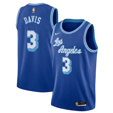 Jersey Los Angeles Lakers Classic Edition Anthony Davis Swingman - Azul