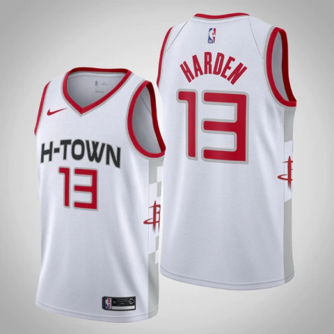 Jersey Houston Rockets James Harden Swingman - Branco
