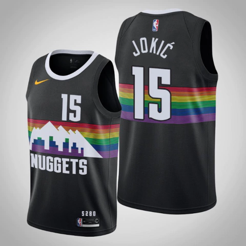 Jersey Denver Nuggets Nikola Jokic Swingman - Preto