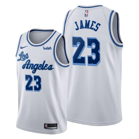 Jersey Los Angeles Lakers Classic Edition LeBron James Swingman - Branco - comprar online
