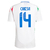 Camisa Seleção Itália Away 24/25 Chiesa 14 Torcedor Masculino - Branco na internet