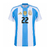 Camisa Seleção Argentina Home 24/25 L.Martínez 22 Torcedor Masculino - Branco e Azul na internet
