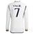 Camisa Real Madrid Home 23/24 Vini Jr. 7 Torcedor Manga Longa Masculina - Branco na internet