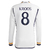 Camisa Real Madrid Home 23/24 Kroos 8 Torcedor Manga Longa Masculina - Branco na internet