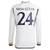 Camisa Real Madrid Home 23/24 Arda Güler 24 Torcedor Manga Longa Masculina - Branco na internet