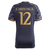 Camisa Real Madrid Away 23/24 Camavinga 12 Torcedor Masculino - Preto na internet
