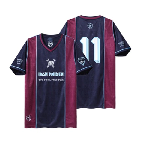 Camisa Iron Maiden x West Ham 2011 - Bordô e Azul