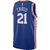 Jersey Philadelphia 76ers Joel Embiid Swingman - Azul na internet