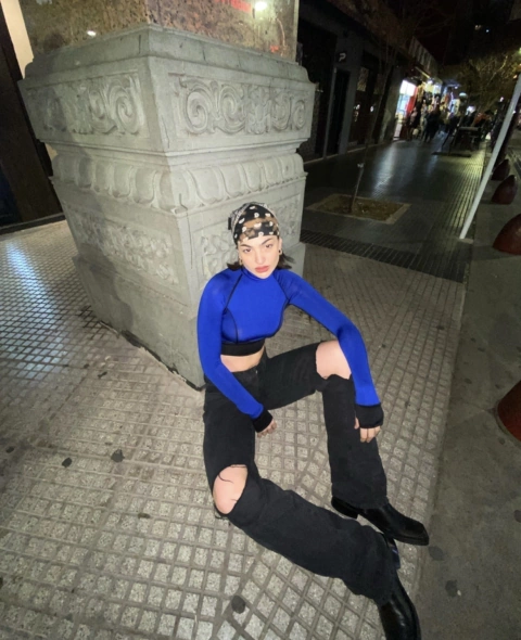 Top Trini Azul
