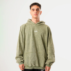 Maxi Hoodie Washed Circle Verde en internet
