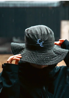 Gorro Australiano Crinkle Champ Gothic Negro - Harlem