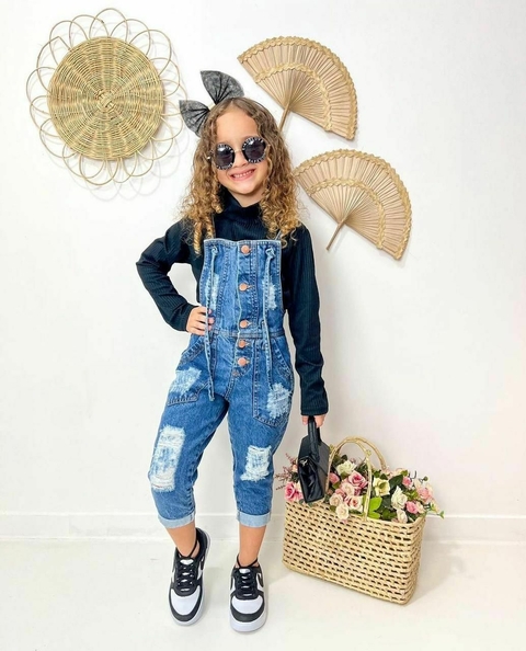 Macacão Longo Infantil Blogueirinha