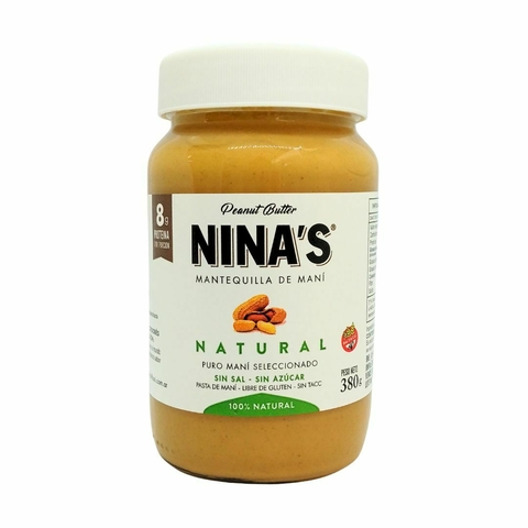 Mantequilla De Maní 100% Natural Nina's 3 X 380 Gr - comprar online