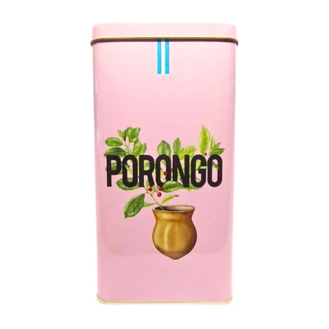 Yerbera de Lata Porongo Color Rosa x 500 gr - comprar online