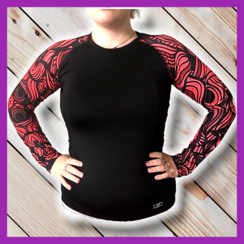 Camiseta Térmica de Mujer manga Infierno