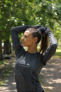 Camiseta Térmica de Mujer Panal dark - Somos Patagonia