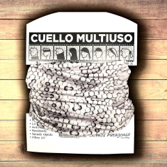 Cuello multiuso Diseño Panal Clear - comprar online