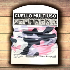 Cuello multiuso Diseño Camuflado rosa - comprar online