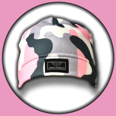 Gorro micropolar Camuflado Rosa