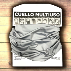 Cuello multiuso Diseño Gris Plata - comprar online