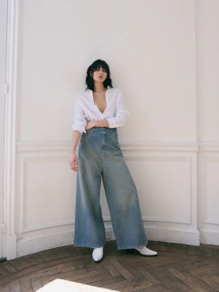 JEAN WIDE LEG LIGHT BLUE TALLE S - comprar online