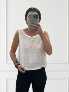 MUSCULOSA TACHITAS VIOLET WHITE - UPHILL STORE