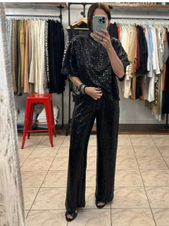 REMERA SEQUINS BLACK - tienda online